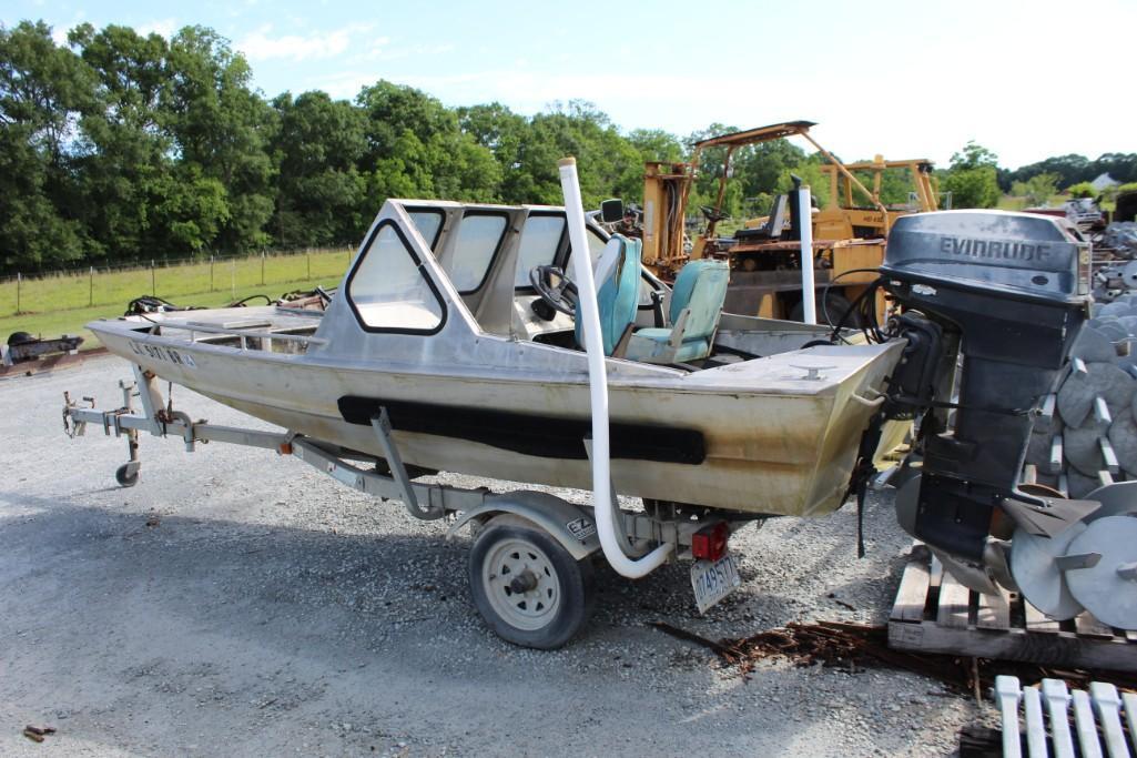 Hanko/Scully Boat w/48HP Evinrude w/Trailer