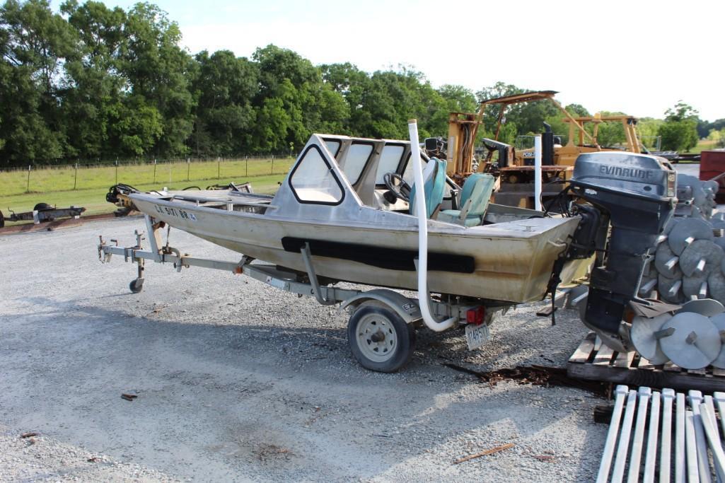 Hanko/Scully Boat w/48HP Evinrude w/Trailer