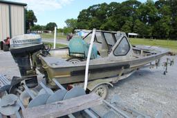 Hanko/Scully Boat w/48HP Evinrude w/Trailer