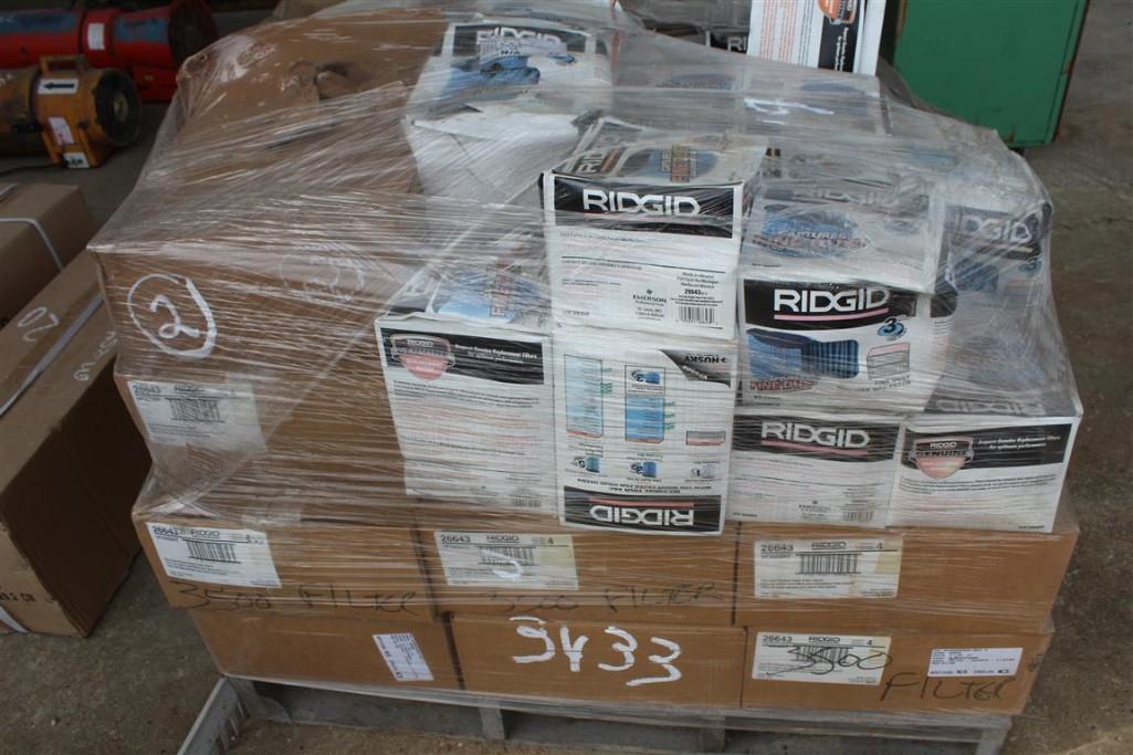 PALLET OF DRY VAC FILTERS