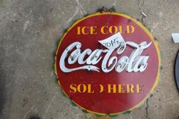 SIGN - ICE COLD COCA COLA