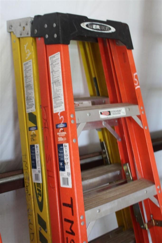 Lot of (2) WERNER 6' STEP LADDERS