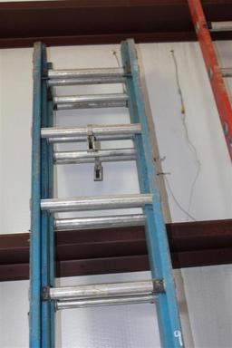 Lot of (2) WERNER 20' EXTENSION LADDERS