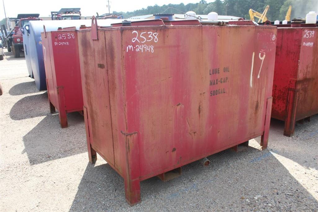 LOT OF (2) LUBE OIL TANKS