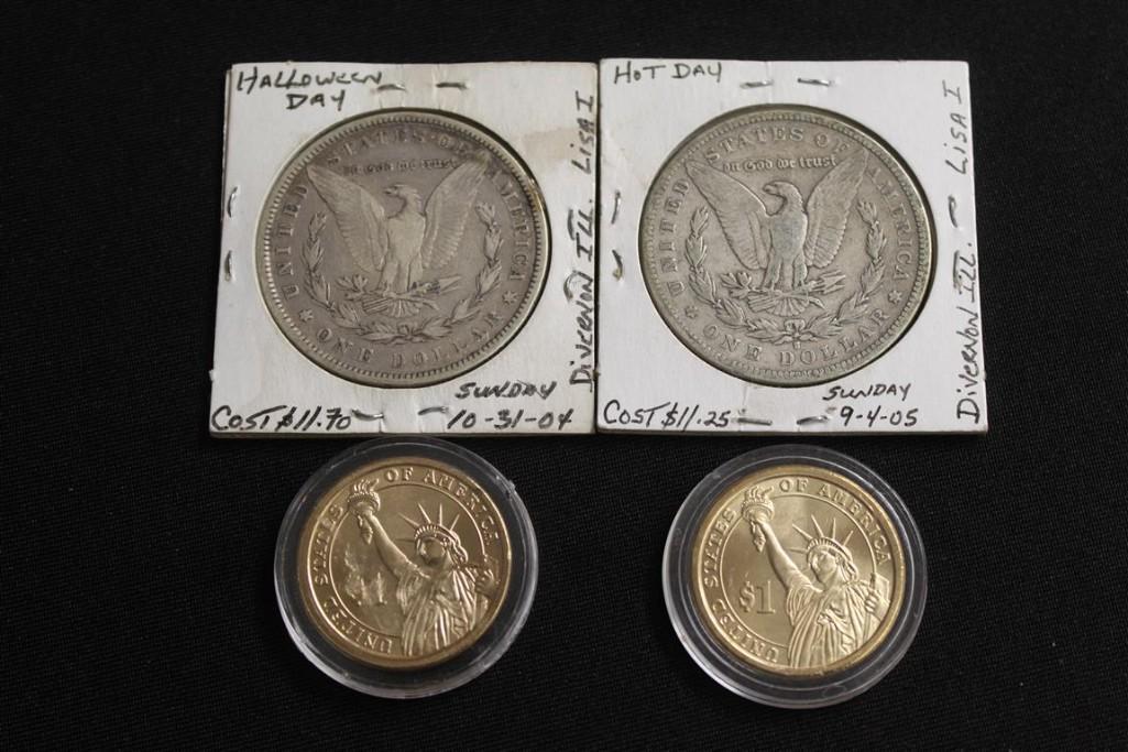 JAMES MONROE DOLLAR, 1881 James Garfield Dollar, 1879 Silver Dollar, 1881 Silver Dollar