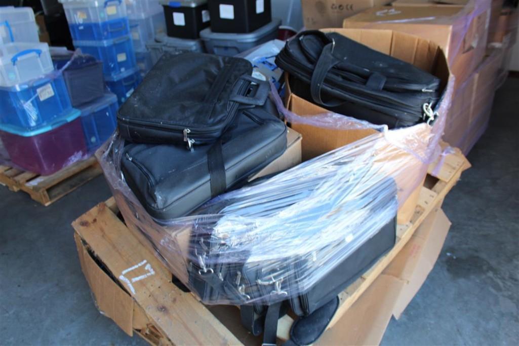 (3) Pallets of Computer bags and misc. computer equipment