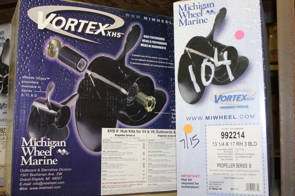 Outboard Vortex/Rapture, (2) 992214 VORTEX 13.25 X 17 AL RH Aluminum