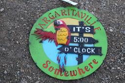 METAL 5 O CLOCK SIGN