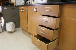 66" x 30" 2 Door 4 Draw Cabinet Counter Top