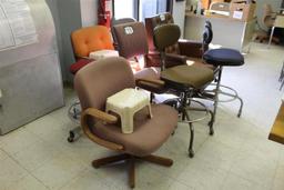 Lot of Office Chairs - Stools