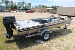 1993 BASS TRACKER BOAT W/ TRAILER