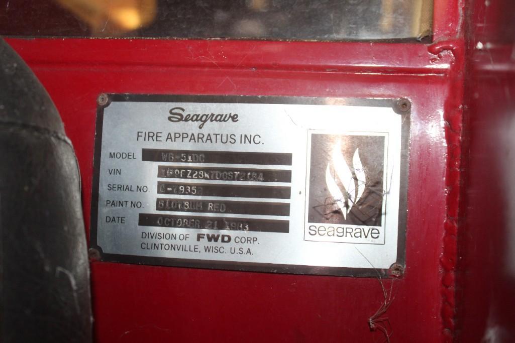 1984 SEAGRAVE WB-51DC PARTS/REPAIRS