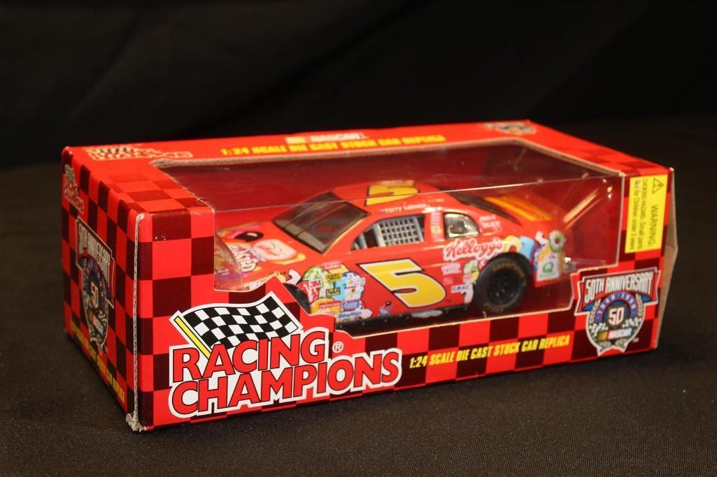 1998 Racing Champions 50th Anniversary $5, 1:24 Scale Die Cast Stock Car replica