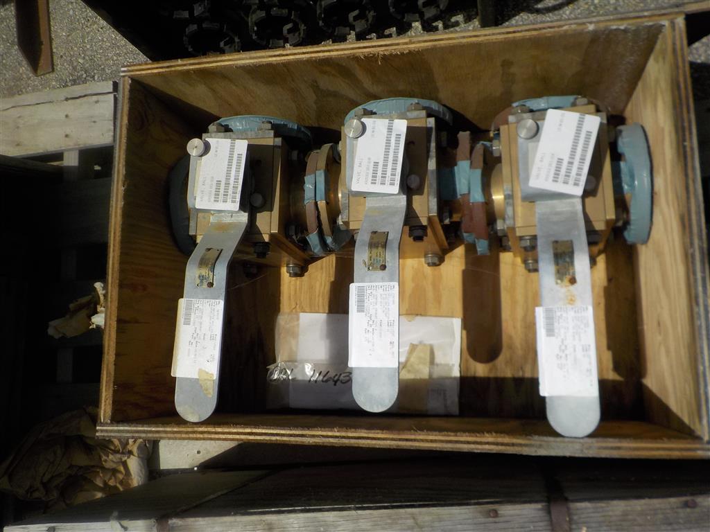 LOT OF (3) 3 INCH BALL VALVES