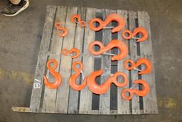 PALLET OF 3 TON-15 TON HOOKS