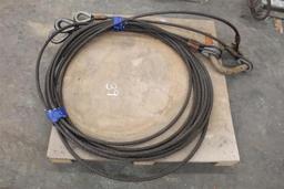 3/4" WIRE ROPE 4-WAY BRIDLE W/ CROSBY MASTER LINK AND THIMBLE EYES