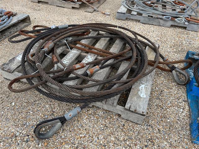 PALLET OF 1IN WIRE ROPE SLINGS