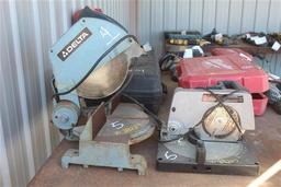 LOT OF 2 ELECTRIC 8 1/4 INCH CHOP SAWS