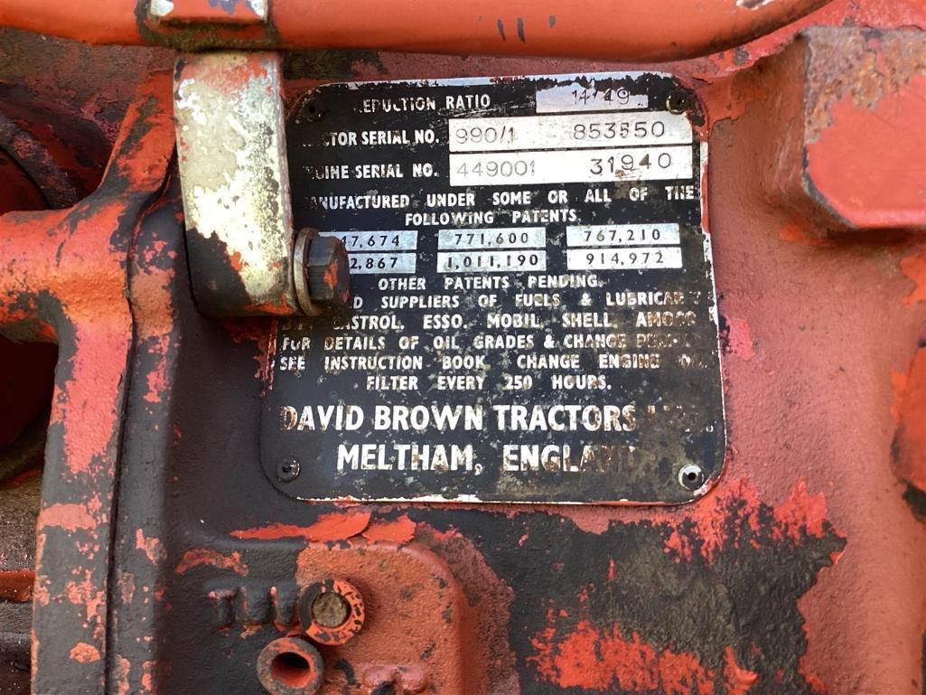 DAVID BROWN 990 TRACTOR