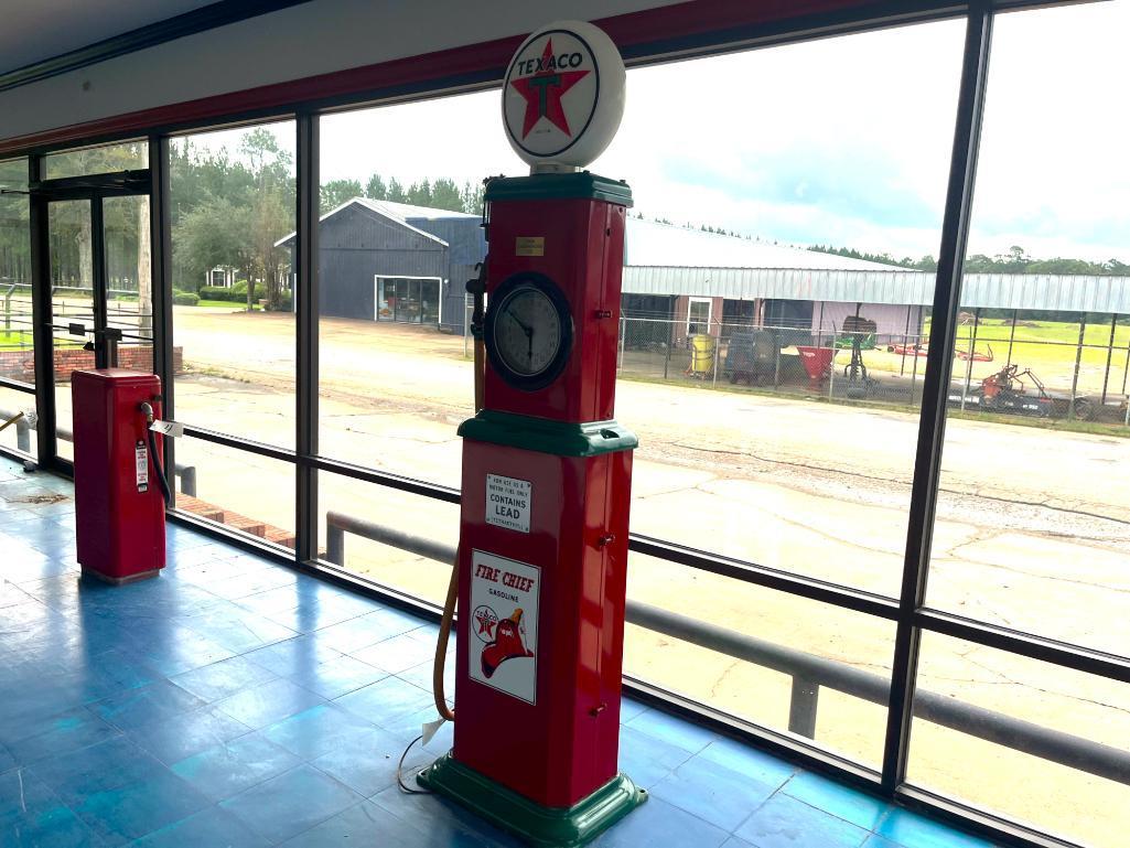 1929 TEXACO ANTIQUE CLOCK FACE FUEL PUMP