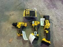 DEWALT COMBO SET AND BATTERY CHARGER
