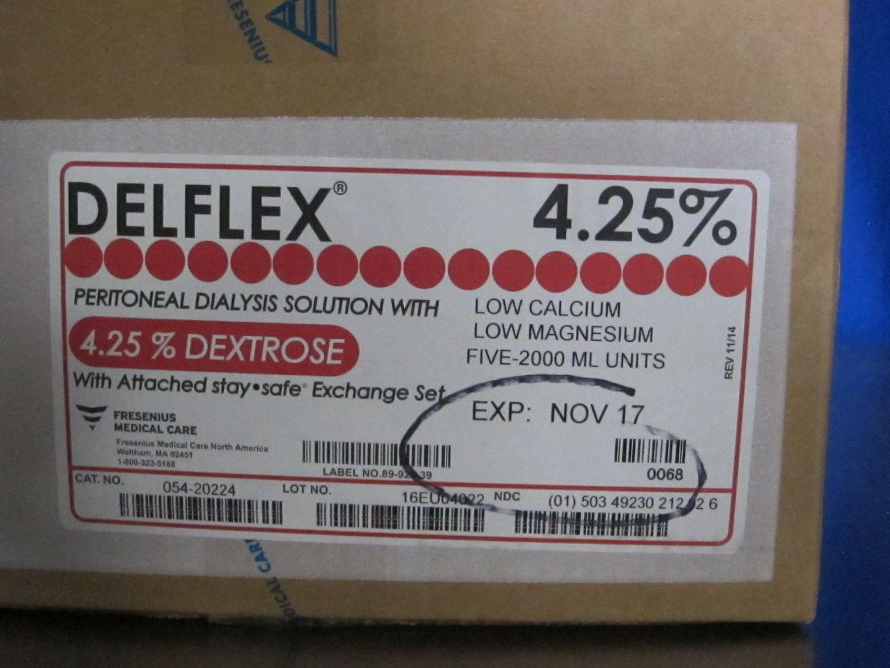 FRESENIUS Delflex Dialysis Solution - Lot of 5