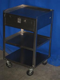 LAKESIDE 356 SS Rolling w/ Lock Drainer and Keys Pharmacy/Med Cart