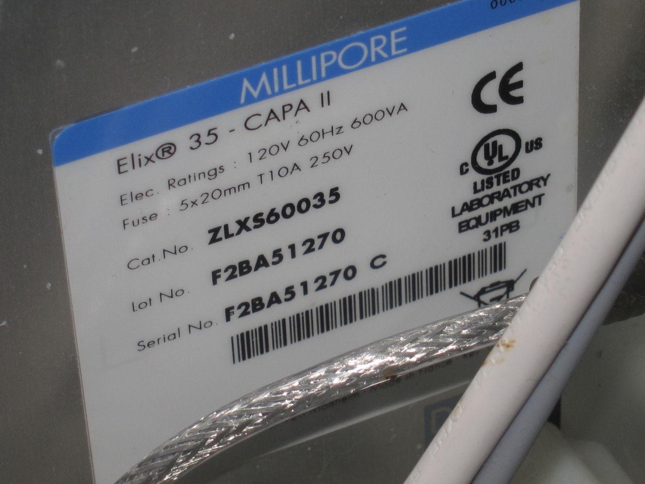 MILLIPORE Elix-CAPS II w/ full cart configuration