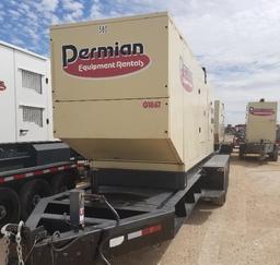 2001 INGERSOLL RAND G575 Portable Power Generator, VIN 4UYBU303XYE002250, 575 KVA/460KW, Pintle Hitc