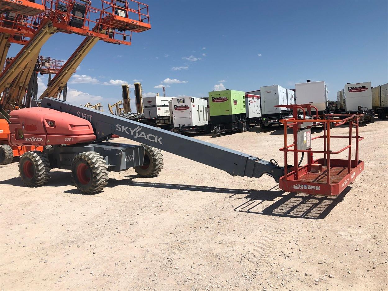 2014 SKYJACK SJ61T Telescoping Boom Lift, s/n 97001168 ,  67'3" Max Work Height, 61'3" Max Platform 