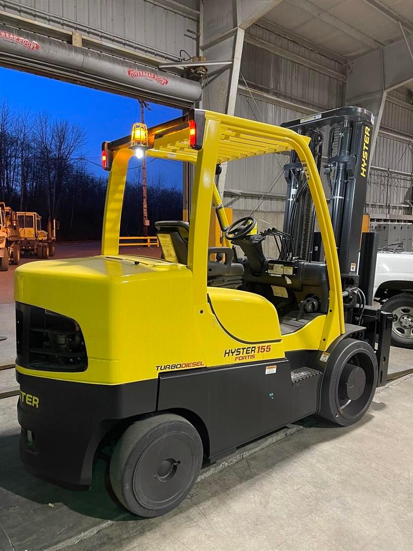 2020 HYSTER S155FT Turbo Diesel Forklift, s/n G024V04364U, 15,000 Lb. Capacity, 2-Stage Mast,