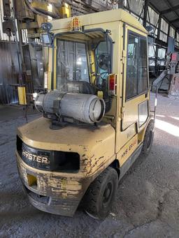 HYSTER H60XM LP Forklift, s/n H177B39374A, 6,000 Lb. Capacity, 3-Stage Mast, Side Shift, Cab