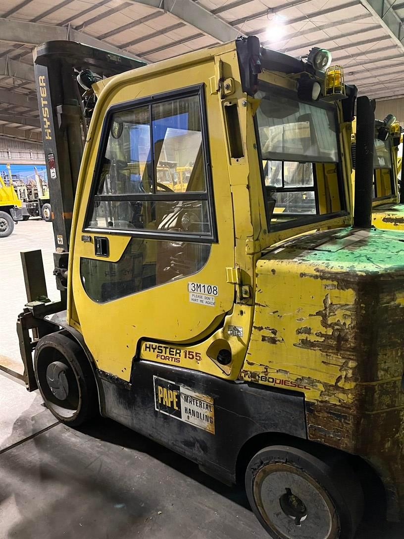 2015 HYSTER S155FT Turbo Diesel Forklift, s/n G024V02214N/SPR2046862-5R0, 15,000 Lb. Capacity,