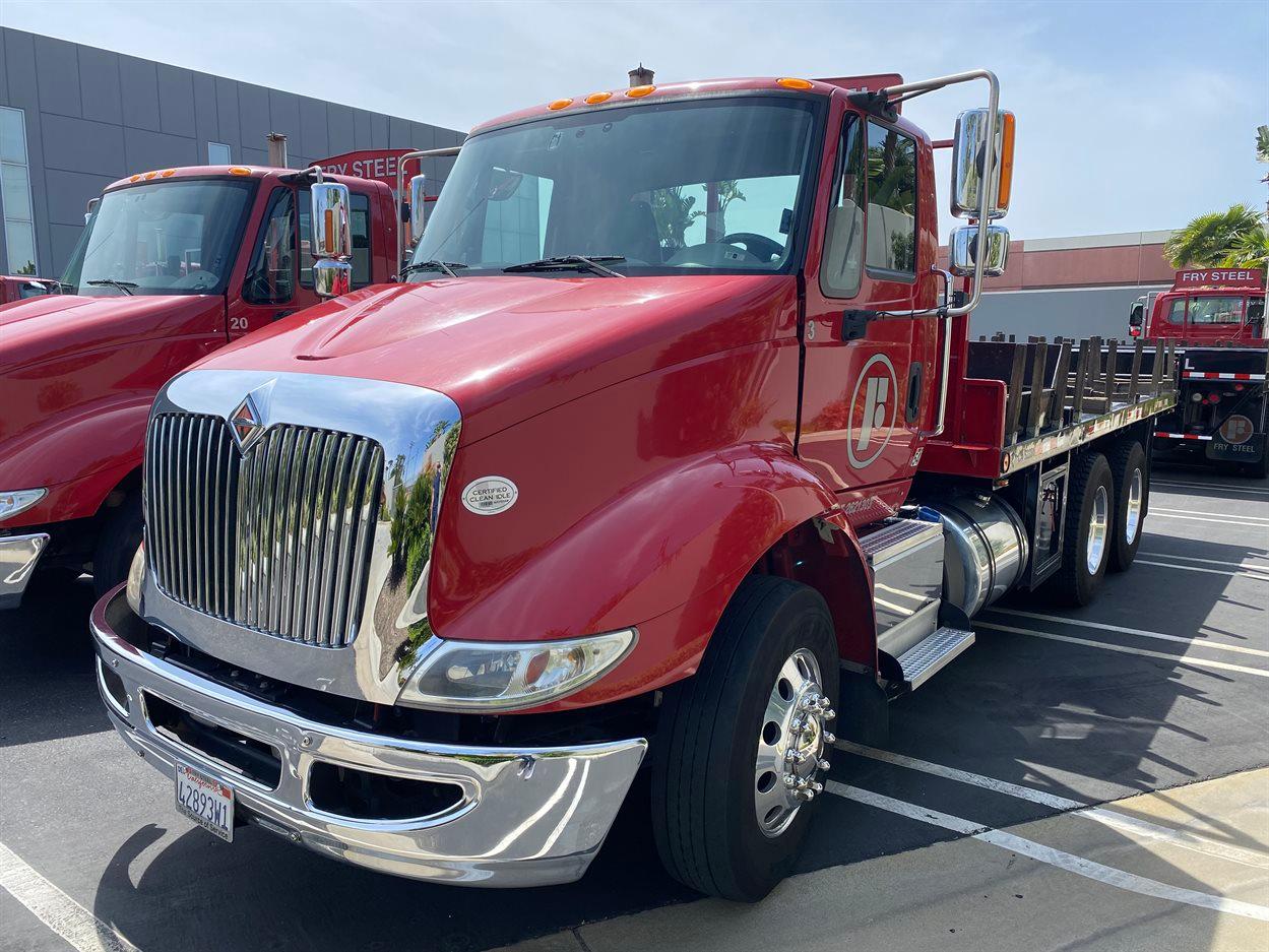 2016 INTERNATIONAL 18' Stake Bed Truck, VIN 3HTHXSNR6GN132508, 107,216 Miles at time of inspection