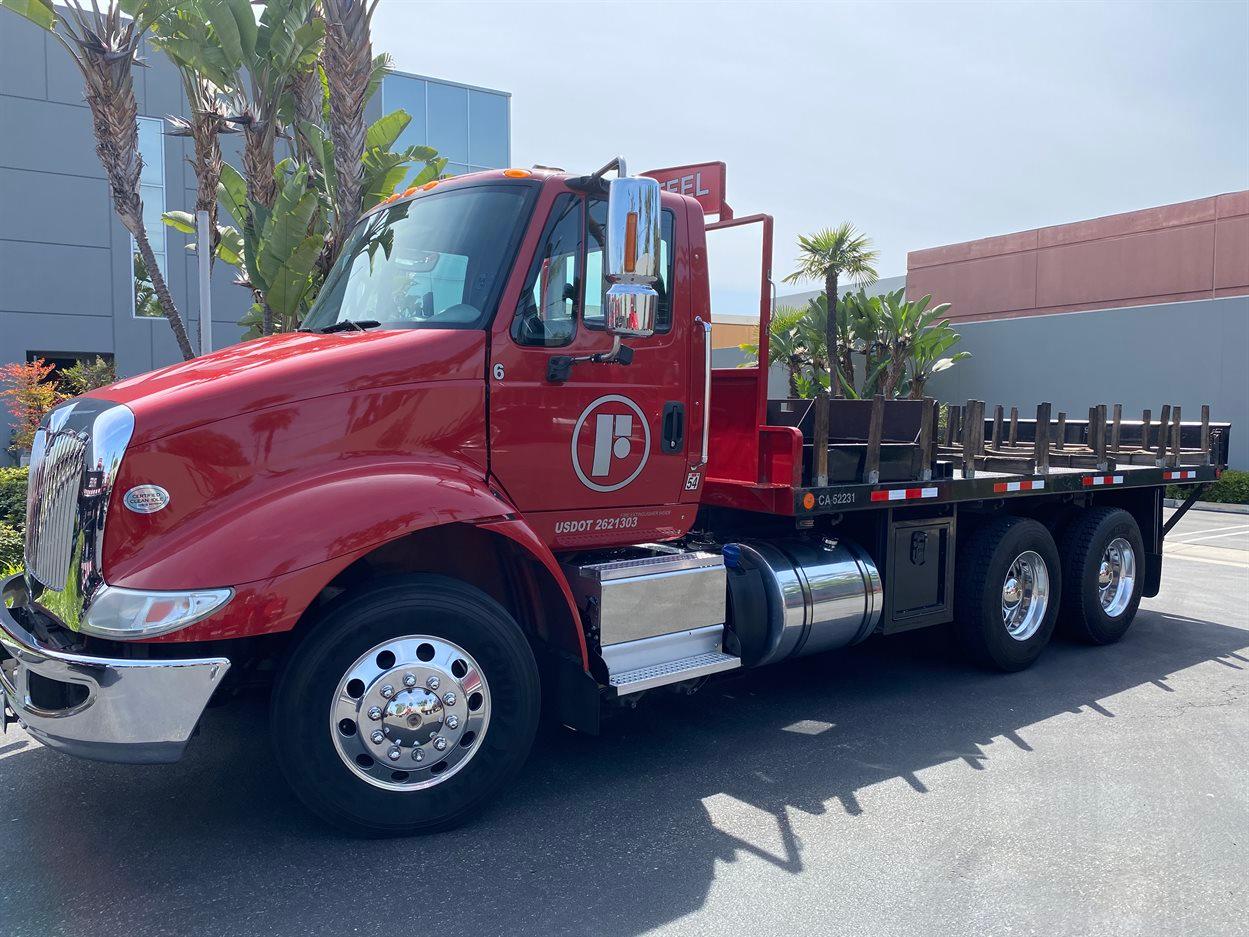 2016 INTERNATIONAL 18' Stake Bed Truck, VIN 3HTHXSNR2GN003228, 122,350 Miles at time of inspection