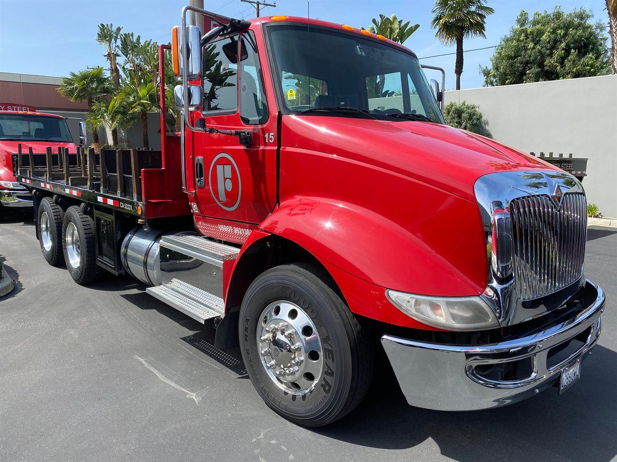 2016 INTERNATIONAL 18' Stake Bed Truck, VIN 1HTHXSNR4GH132503, 129,562 Miles at time of inspection