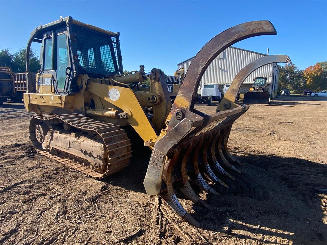 2005 CATERPILLAR 963C Track Loader, s/n CAT0963CCBBD01069, 20106 Hours, w/ Grapple Root Rake, Bolt-