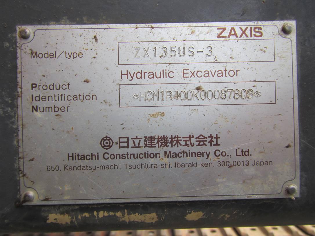 HITACHI ZX135US-3 2012