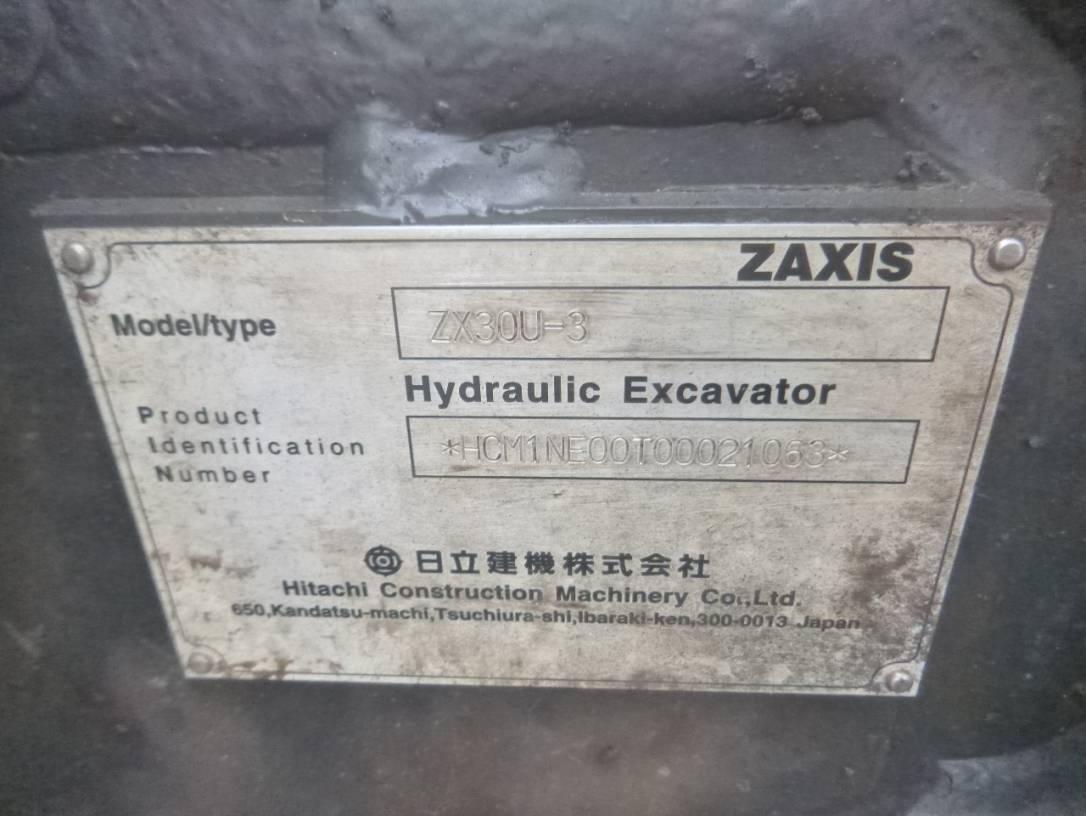 HITACHI ZX30U-3 21063