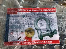 Screw Pin Anchor Shackles ' NEW '