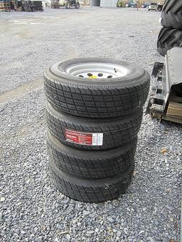 Trailer Tires & Wheels - Set of 4 ' NEW '