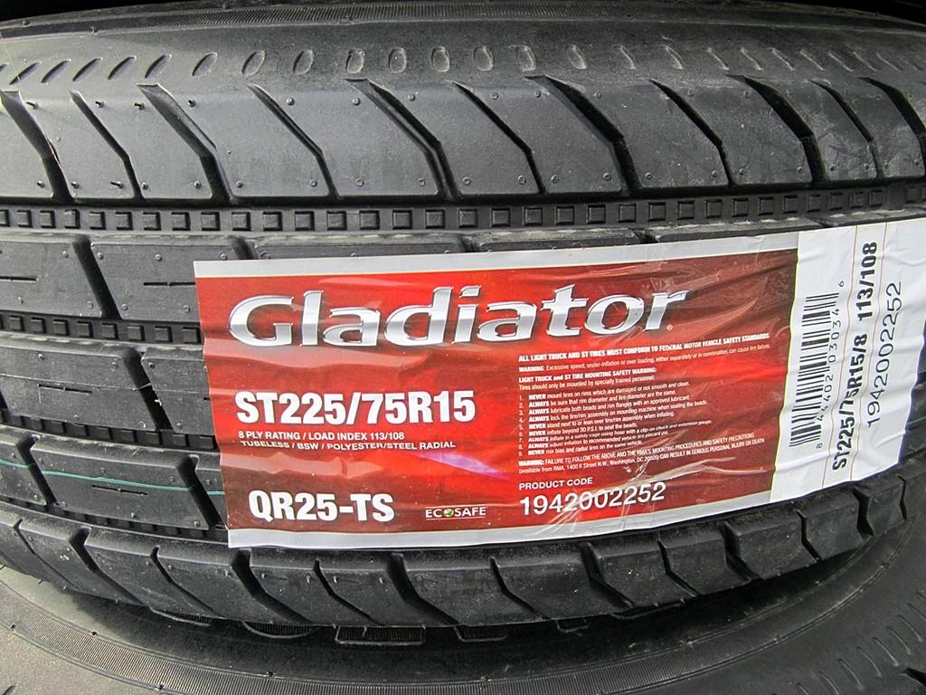 Trailer Tires & Wheels - Set of 4 ' NEW '