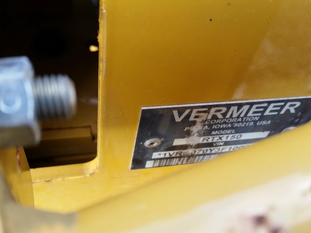 Vermeer RTX150 Walk Behind Trencher