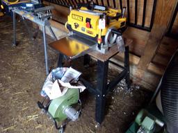 Dewalt 13" x 6" Planer on stand, sells w/1 HP Dust Collecter 4" inlet -   M