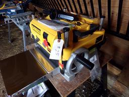 Dewalt 13" x 6" Planer on stand, sells w/1 HP Dust Collecter 4" inlet -   M