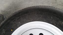 Trailer Tires & Wheels 'Set of 4 - NEW'