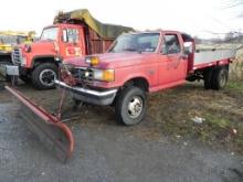 1988 Ford Flatbed Truck with Snow Plow 'Title in the Office'