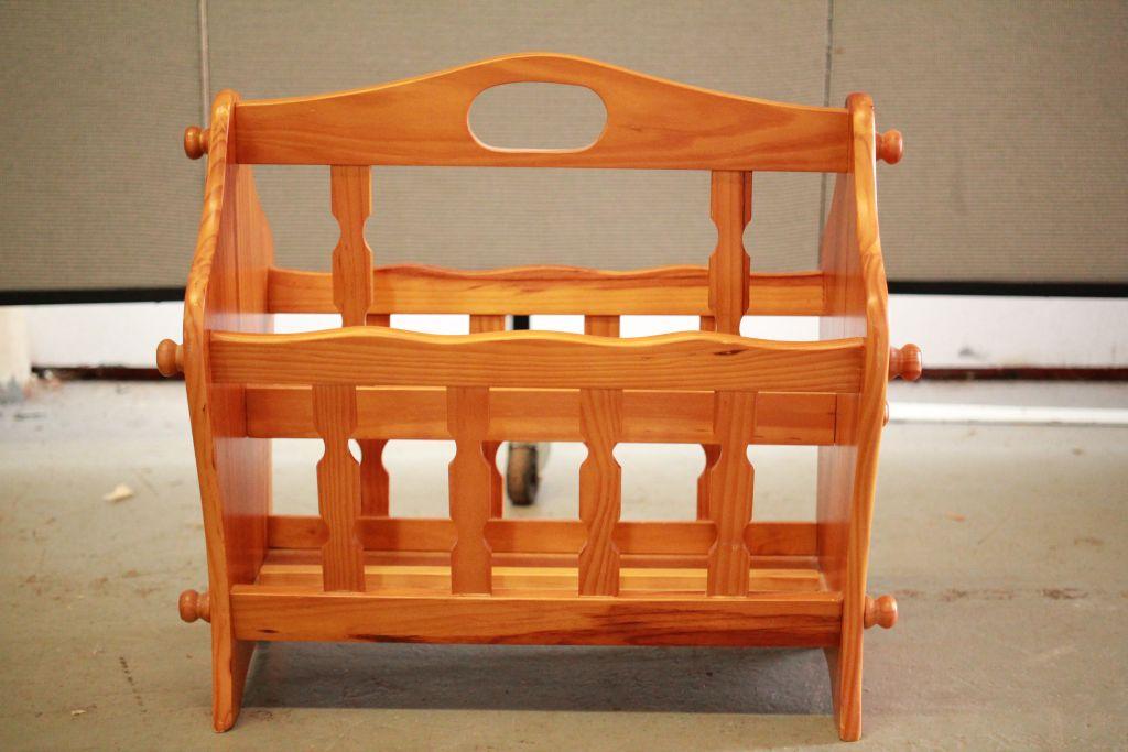 Pine Magazine Rack