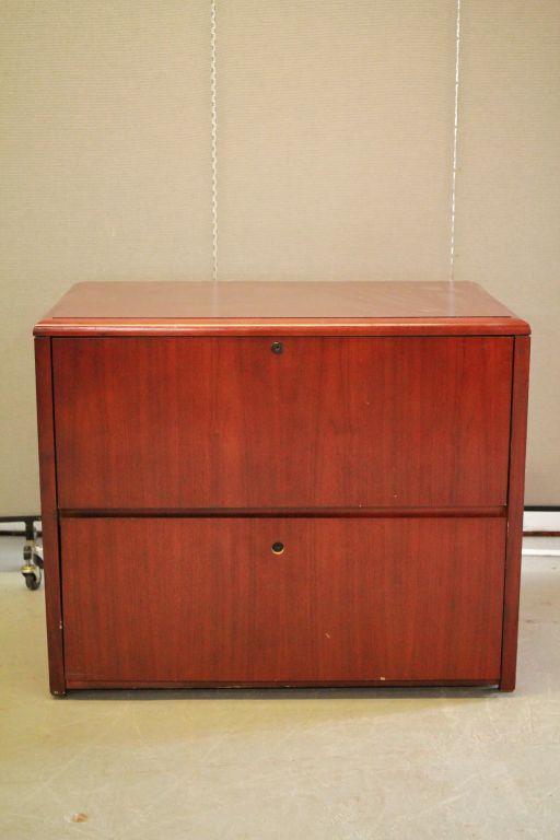 Cherry Finished Filing Cabinet