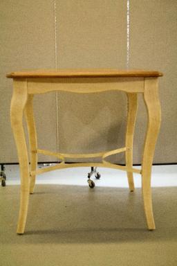 Painted Wood High Top Table